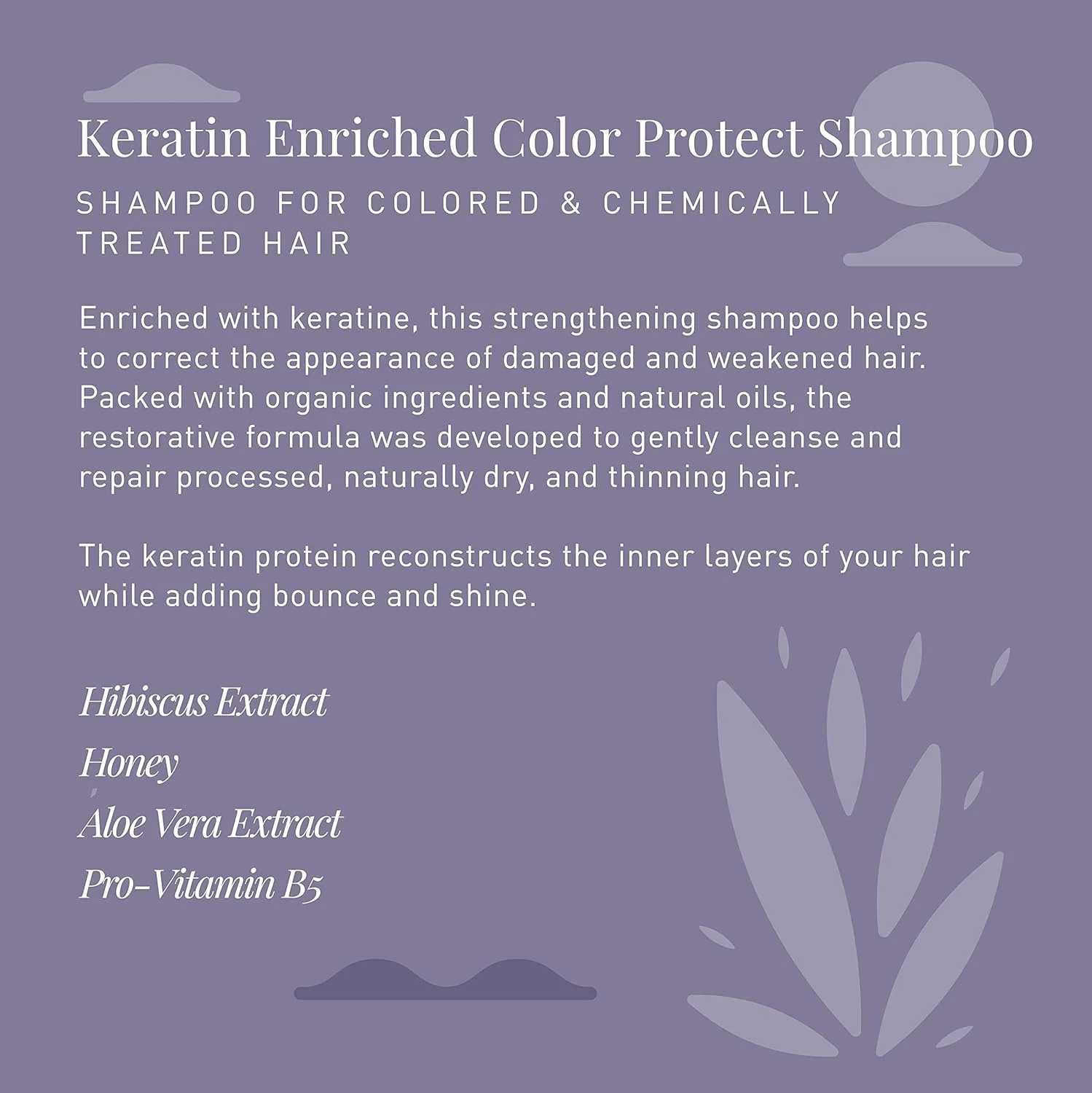 شامپو کراتین صاف کننده میستیک ولی، محافظت از رنگ و ترمیم موهای نازک و آسیب دیده بر اثر مواد شیمیایی، بدون سولفات و پارابن - 350 میلی لیتر