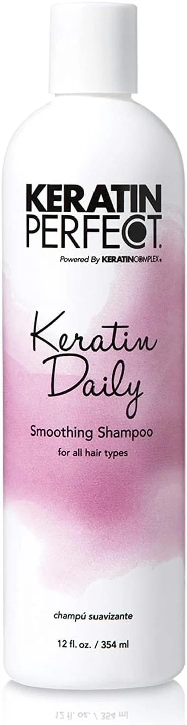 شامپو صاف کننده روزانه کراتین پرفکت برای انواع مو، افزایش دهنده حجم و درخشندگی، کنترل روزانه وز، بدون کلرید سدیم یا سولفات اضافه شده، 354 میلی لیتر