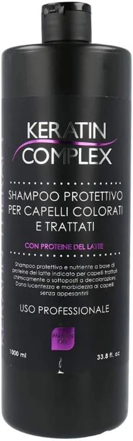 شامپو محافظ موهای رنگ شده و کراتینه شده کراتین کمپلکس 1000 میلی لیتر CB76