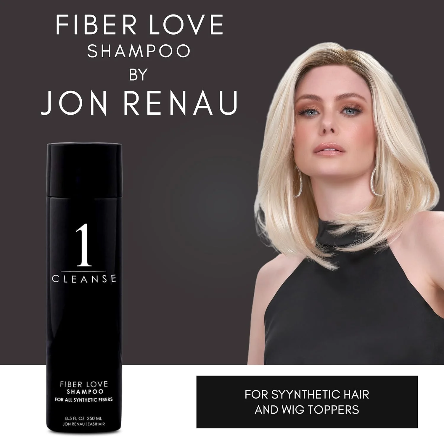 Jon Renau | شامپو Easihair برای کلاه گیس و موهای مصنوعی، 250 میلی لیتر