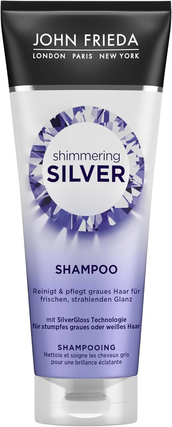 شامپو نقره ای درخشان جان فریدا - حجم: 250 میلی لیتر - تمیز کننده و مغذی موهای خاکستری - برای درخشش تازه و درخشان شامپو نقره ای درخشان جان فریدا - حجم: 250 میلی لیتر - تمیز کننده و مغذی موهای خاکستری - برای درخشش تازه و درخشان