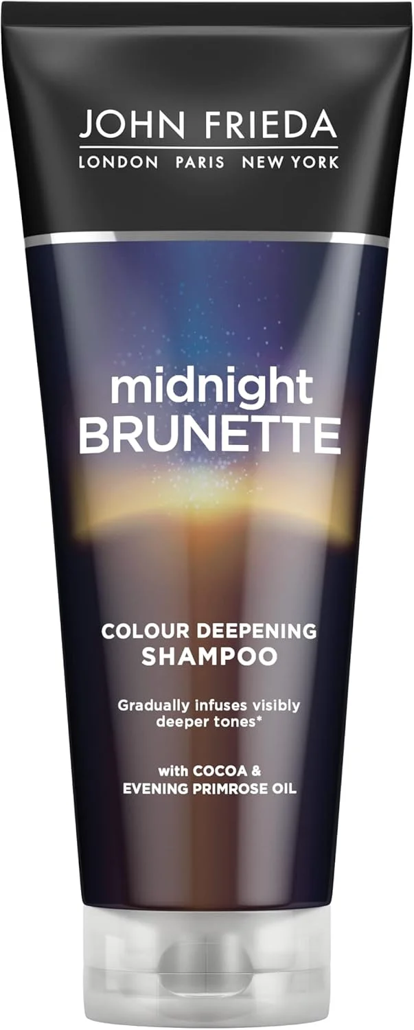 شامپو تیره کننده رنگ مو قهوه ای جان فریدا مدل Midnight Brunette حجم 250 میلی لیتر