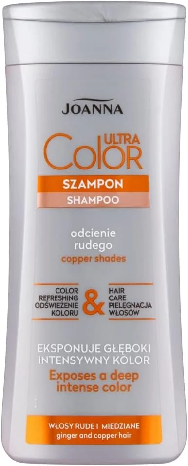 شامپو تقویت کننده و احیا کننده موهای مسی جوآنا Ultra Colour - افزایش عمق رنگ - مراقبت و رطوبت رسانی - 200 میلی لیتر