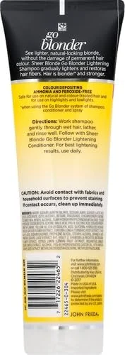 شامپو روشن کننده مو جان فریدا مدل Sheer Blonde Go Blonder، ۲۴۶ میلی لیتر
