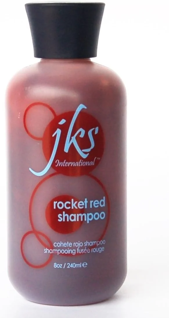 شامپو قرمز موشکی JKS اینترنشنال، بهترین شامپو برای رنگ قرمز، تقویت کننده رنگ، 236 میلی لیتر