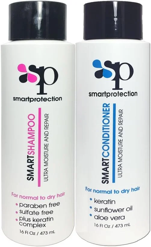 شامپو و نرم کننده موهای رنگ شده اینفینیتو کالرز، بدون سولفات و نمک، 470 میلی لیتر، مناسب موهای کراتینه شده از اسمارت پروتکشن