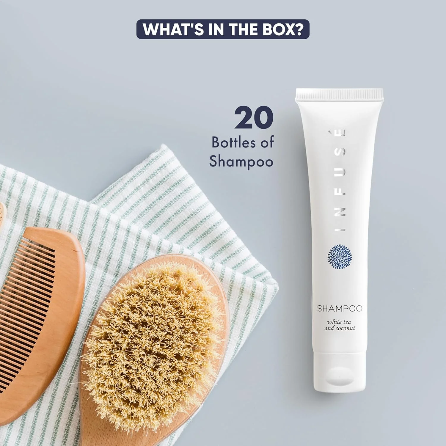 شامپو هتلی مسافرتی Infuse، حجم 30 میلی لیتر (بسته 20 عددی) شامپو هتلی مسافرتی Infuse، حجم 30 میلی لیتر (بسته 20 عددی)