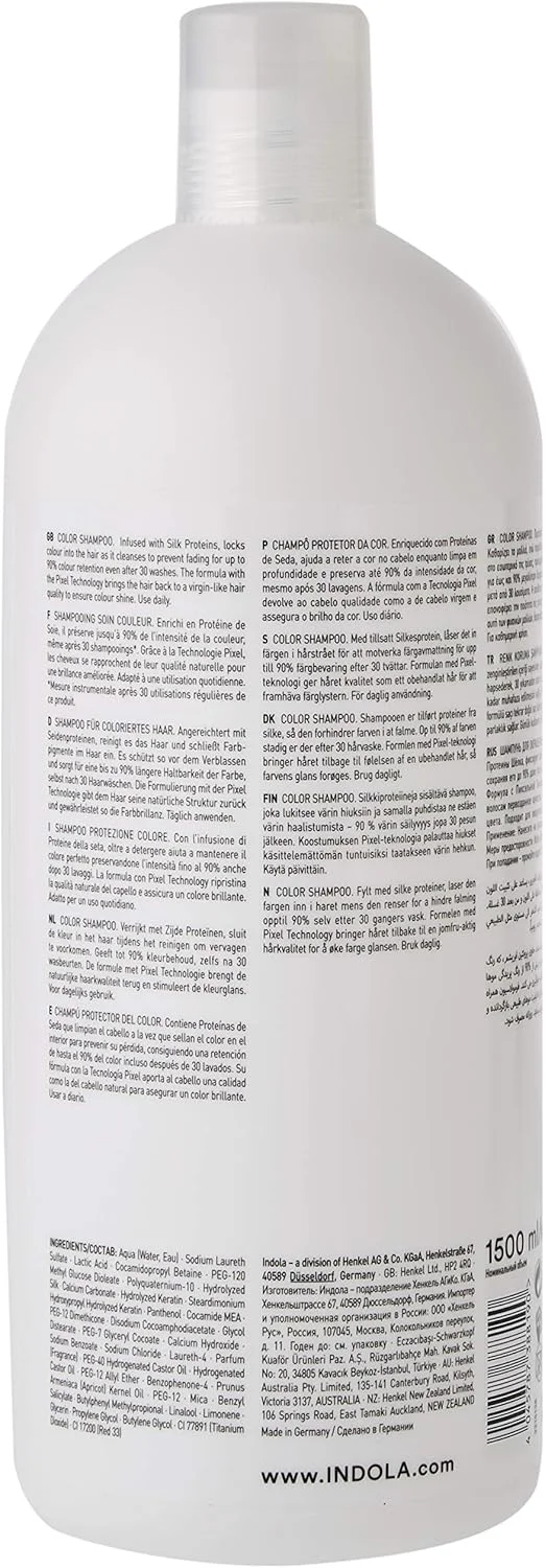 شامپو تثبیت کننده رنگ مو ایندولا 1500 میلی لیتر شامپو تثبیت کننده رنگ مو ایندولا 1500 میلی لیتر