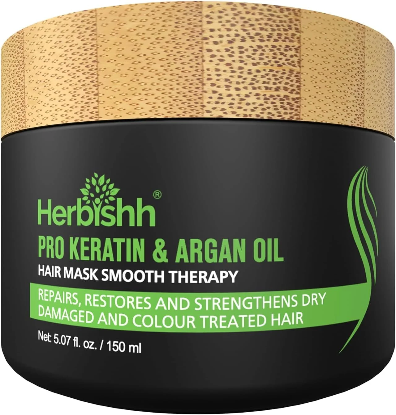 شامپو رنگ موی فوری هربیش مدل قهوه ای طلایی 400 میلی لیتر، بسته 2 عددی برای موهای سفید + ماسک موی آرگان 150 گرمی برای نرمی و آبرسانی | شامپو برای رنگ کردن مو | DIY | قهوه ای طلایی