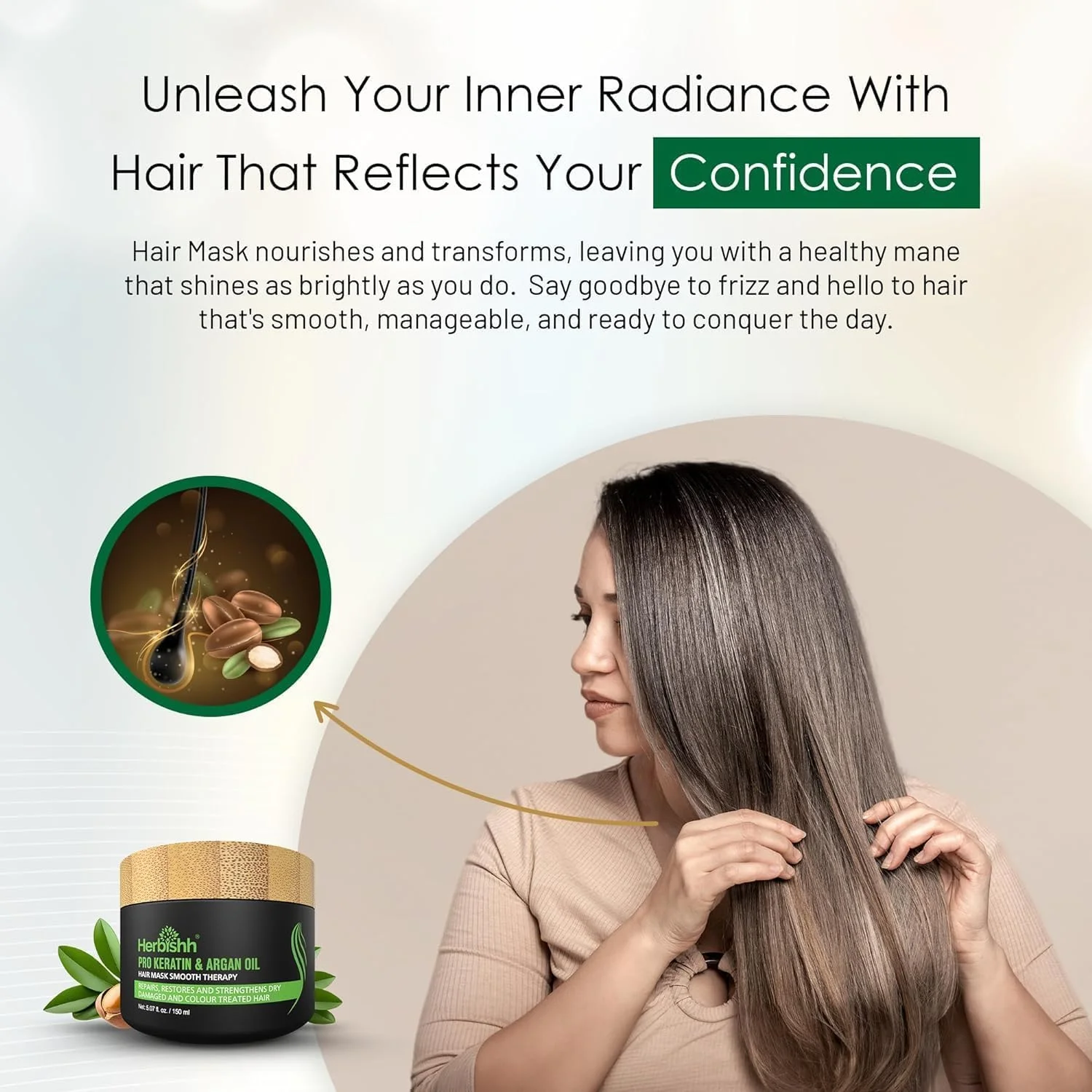 شامپو رنگ مو هربیش (مشکی، 400 میلی لیتر) + ماسک کراتین و آرگان (150 گرم) + دستمال مرطوب پاک کننده رنگ مو (بسته 5 عددی) – بدون رنگ PPD برای زنان و مردان | ماسک کراتین