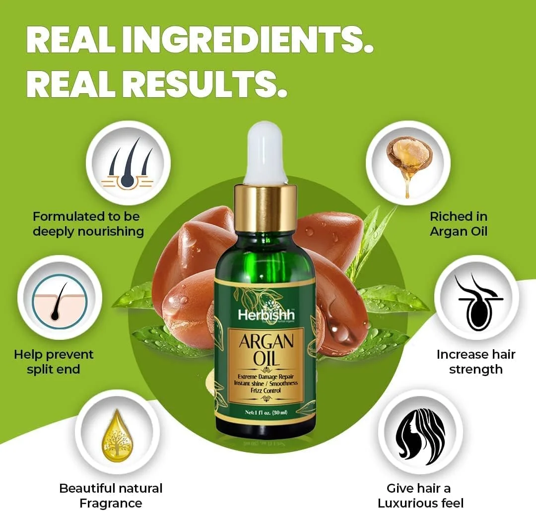 مجموعه شامپو تثبیت کننده رنگ مو هربیش شامل شامپو رنگ مو 500 میلی لیتر، روغن آرگان 30 میلی لیتر، ماسک مو آرگان و پرو کراتین 100 گرمی برای صاف کردن، درخشندگی و محافظت از مو برای آقایان و بانوان (مشکی)