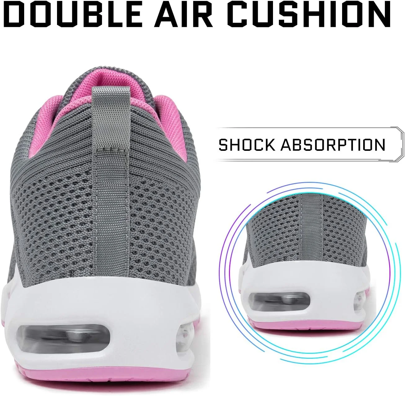 کفش های دویدن و پیاده روی زنانه میشانشا، تنفس پذیر با بالشتک هوا، خاکستری روشن، سایز 8.5 کفش های دویدن و پیاده روی زنانه میشانشا، تنفس پذیر با بالشتک هوا، خاکستری روشن، سایز 8.5