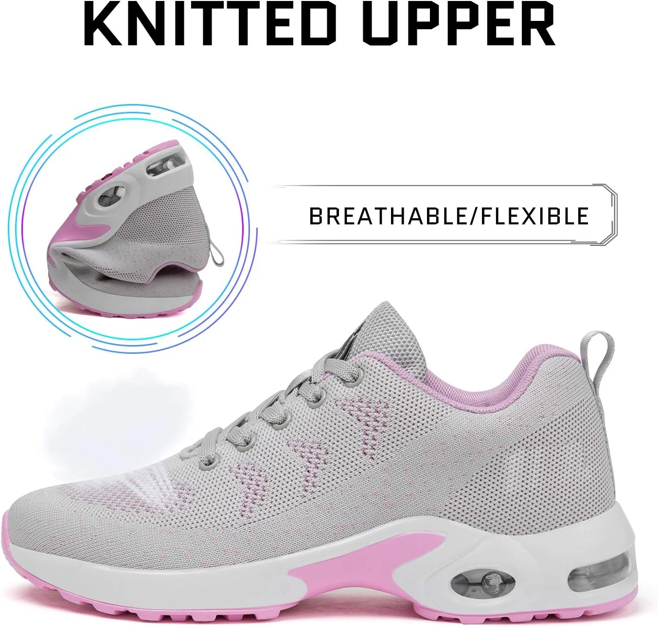 کفشهای ورزشی زنانه میشانشا، مناسب دویدن و پیادهروی، تنفسپذیر با بالشتک هوا، خاکستری ارتشی، سایز 9 کفشهای ورزشی زنانه میشانشا، مناسب دویدن و پیادهروی، تنفسپذیر با بالشتک هوا، خاکستری ارتشی، سایز 9