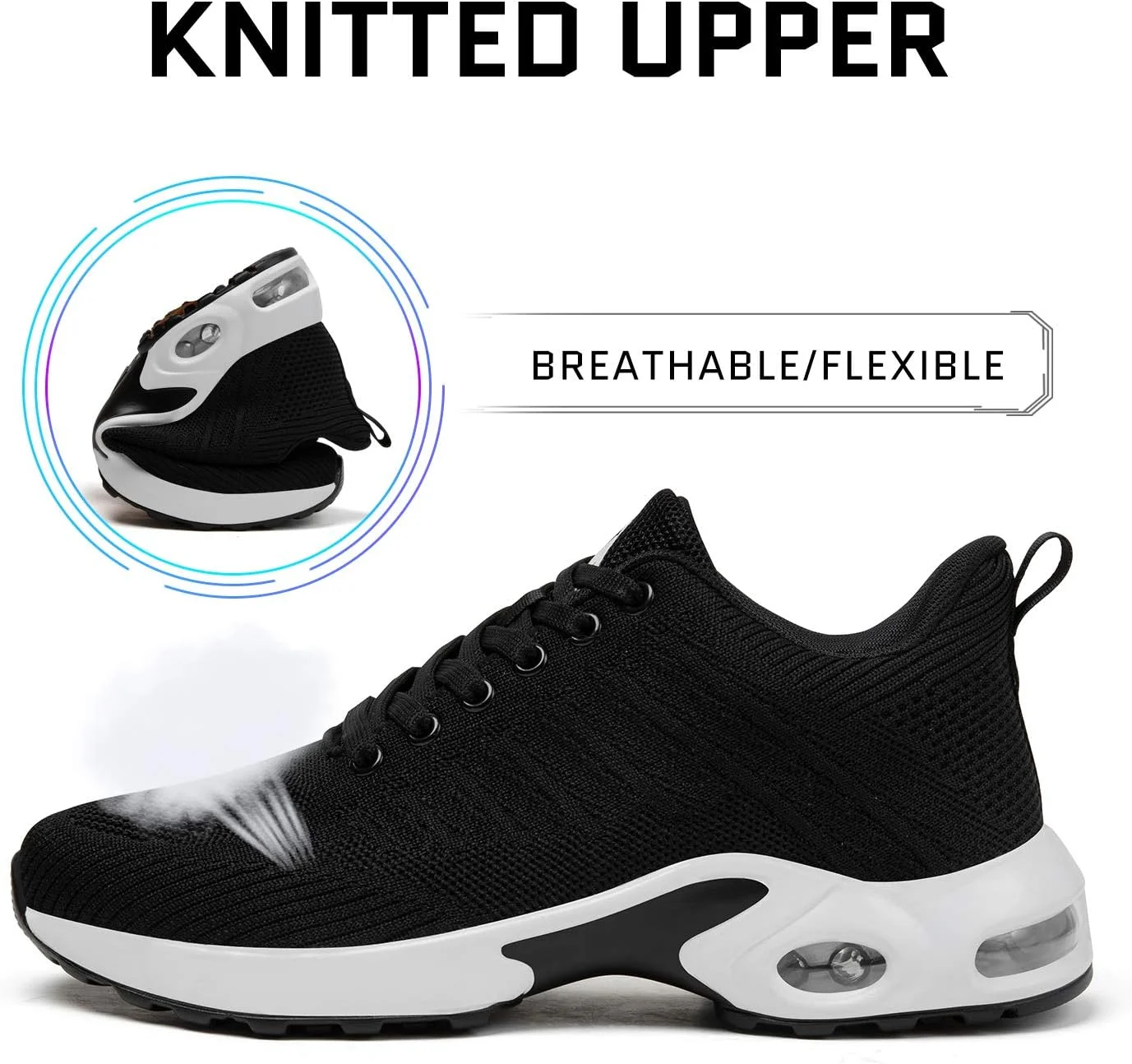 کفشهای ورزشی زنانه میشانشا، مناسب دویدن و پیادهروی، تنفسپذیر با بالشتک هوا، مشکی شیرینبیان، سایز 8.5 کفشهای ورزشی زنانه میشانشا، مناسب دویدن و پیادهروی، تنفسپذیر با بالشتک هوا، مشکی شیرینبیان، سایز 8.5