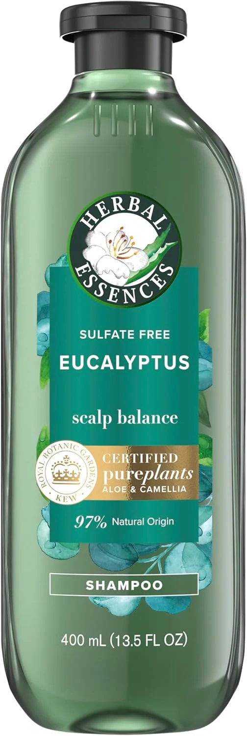 شامپو بدون سولفات آلوئه + اکالیپتوس Herbal Essences Bio: Renew، متعادل کننده پوست سر، 400 میلی لیتر، 160 میلی لیتر