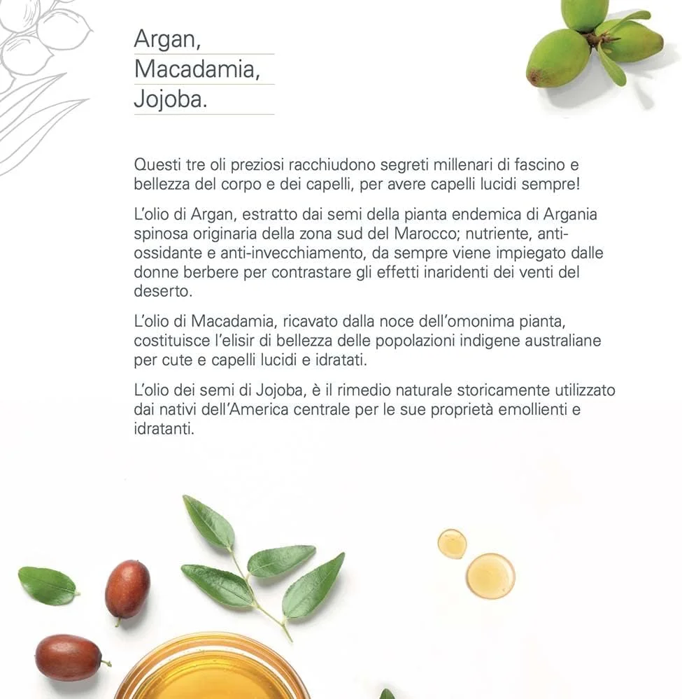 شامپو آرگان، ماکادمیا و جوجوبا HAIRMED haircare innovative - B7 - بازگرداندن درخشش به موهای رنگ شده و درمان شده - 1000 میلی لیتر