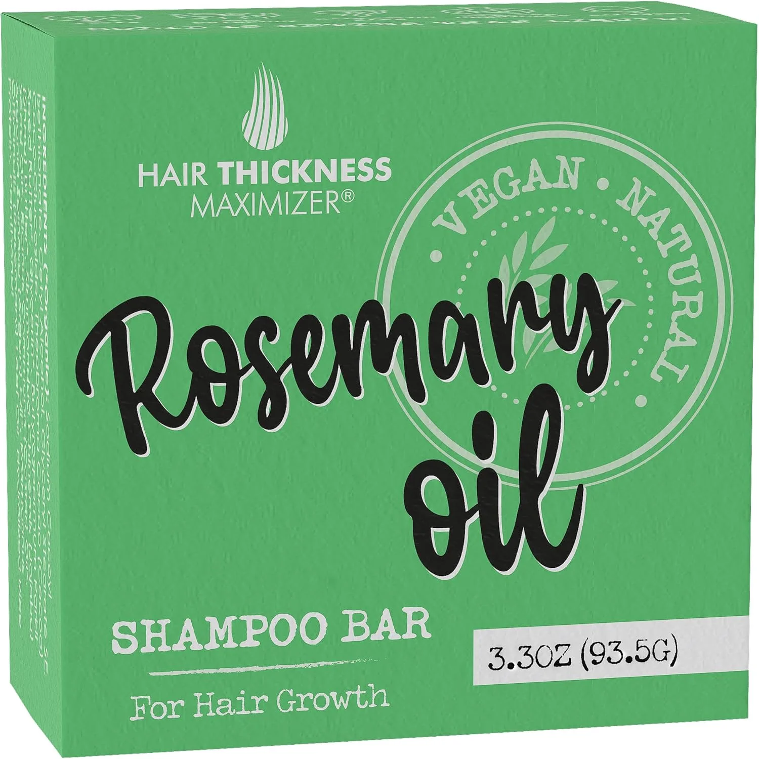 شامپو بار روغن رزماری برای رشد و تقویت مو. حاوی پروتئین برنج، روغن جوجوبا و روغن کرچک. سازگار با محیط زیست، وگان. محافظ رنگ مو، متعادل از نظر pH. بدون مواد شیمیایی مضر. غلظت بالاتر نسبت به شامپو مایع