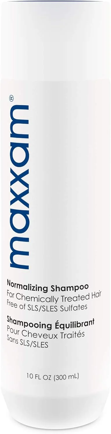 شامپو روزانه تنظیم کننده pH موهای معمولی مکسام هیر کلاب حاوی ضد آفتاب و مرطوب کننده، بدون سولفات، مناسب موهای رنگ شده، 295 میلی لیتر