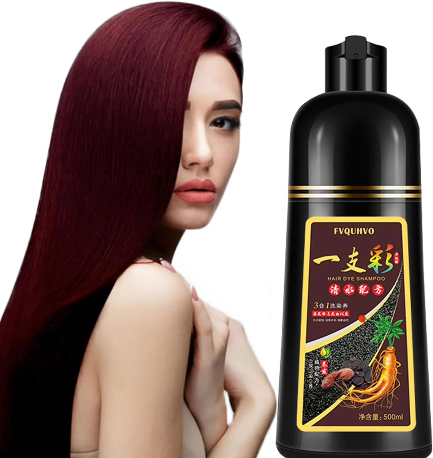 شامپو رنگ موی قهوه ای مایل به قرمز طبیعی GURKOOYD - شامپو رنگ موی فوری چائو کناس - رنگ مو برای پوشش موهای سفید - شامپو رنگ موی طبیعی زنانه و مردانه در عرض چند دقیقه (شراب قرمز) شامپو رنگ موی قهوه ای مایل به قرمز طبیعی GURKOOYD - شامپو رنگ موی فوری چائو کناس - رنگ مو برای پوشش موهای سفید - شامپو رنگ موی طبیعی زنانه و مردانه در عرض چند دقیقه (شراب قرمز)