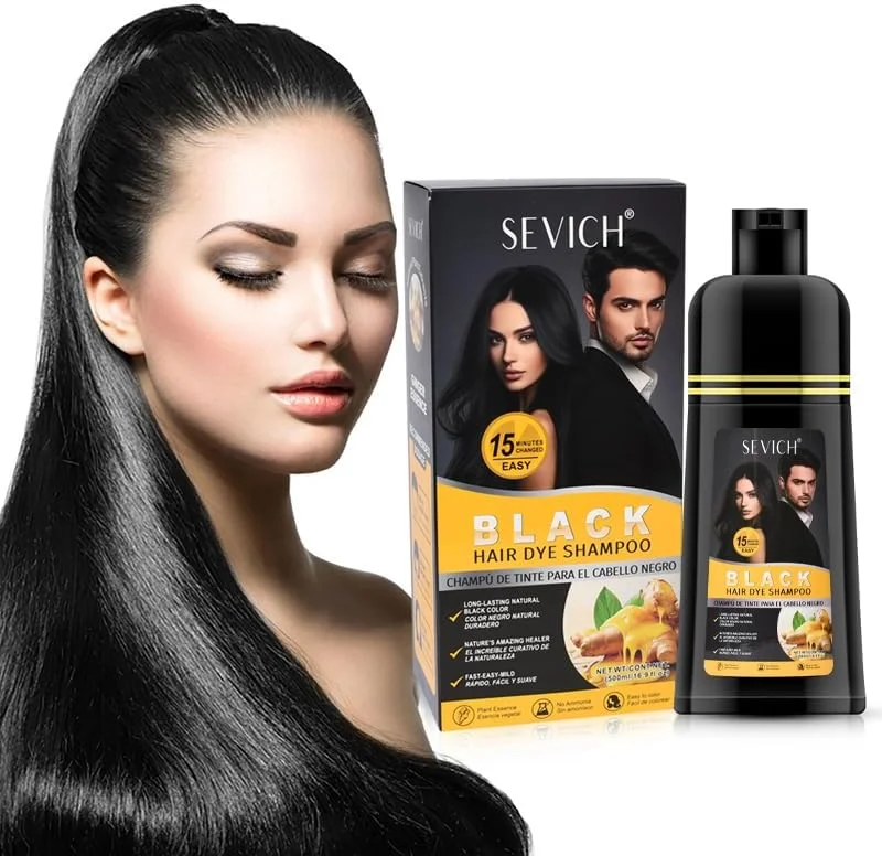 شامپو رنگ موی زنجبیلی مشکی Gegong حجم 500 میلی لیتر، شامپو نیمه دائمی 2 در 1، ماندگاری 30 روزه، اتمام در 5 دقیقه شامپو رنگ موی زنجبیلی مشکی Gegong حجم 500 میلی لیتر، شامپو نیمه دائمی 2 در 1، ماندگاری 30 روزه، اتمام در 5 دقیقه