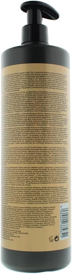 شامپو تقویت کننده و صاف کننده مو فاج پروفشنال لومینایزر، سایز سالنی، بطری پمپی 1000 میلی لیتر شامپو تقویت کننده و صاف کننده مو فاج پروفشنال لومینایزر، سایز سالنی، بطری پمپی 1000 میلی لیتر