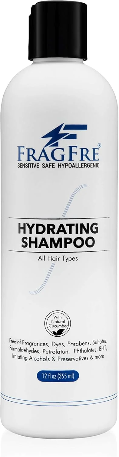 شامپو آبرسان پوست حساس FRAGFRE، 355 میلی لیتر - بدون سولفات، بدون عطر، بدون پارابن، ایمن برای موهای رنگ شده، ضد حساسیت، پاک کننده ملایم مو - بدون گلوتن، وگان، بدون تست حیوانی، حاوی خیار طبیعی شامپو آبرسان پوست حساس FRAGFRE، 355 میلی لیتر - بدون سولفات، بدون عطر، بدون پارابن، ایمن برای موهای رنگ شده، ضد حساسیت، پاک کننده ملایم مو - بدون گلوتن، وگان، بدون تست حیوانی، حاوی خیار طبیعی