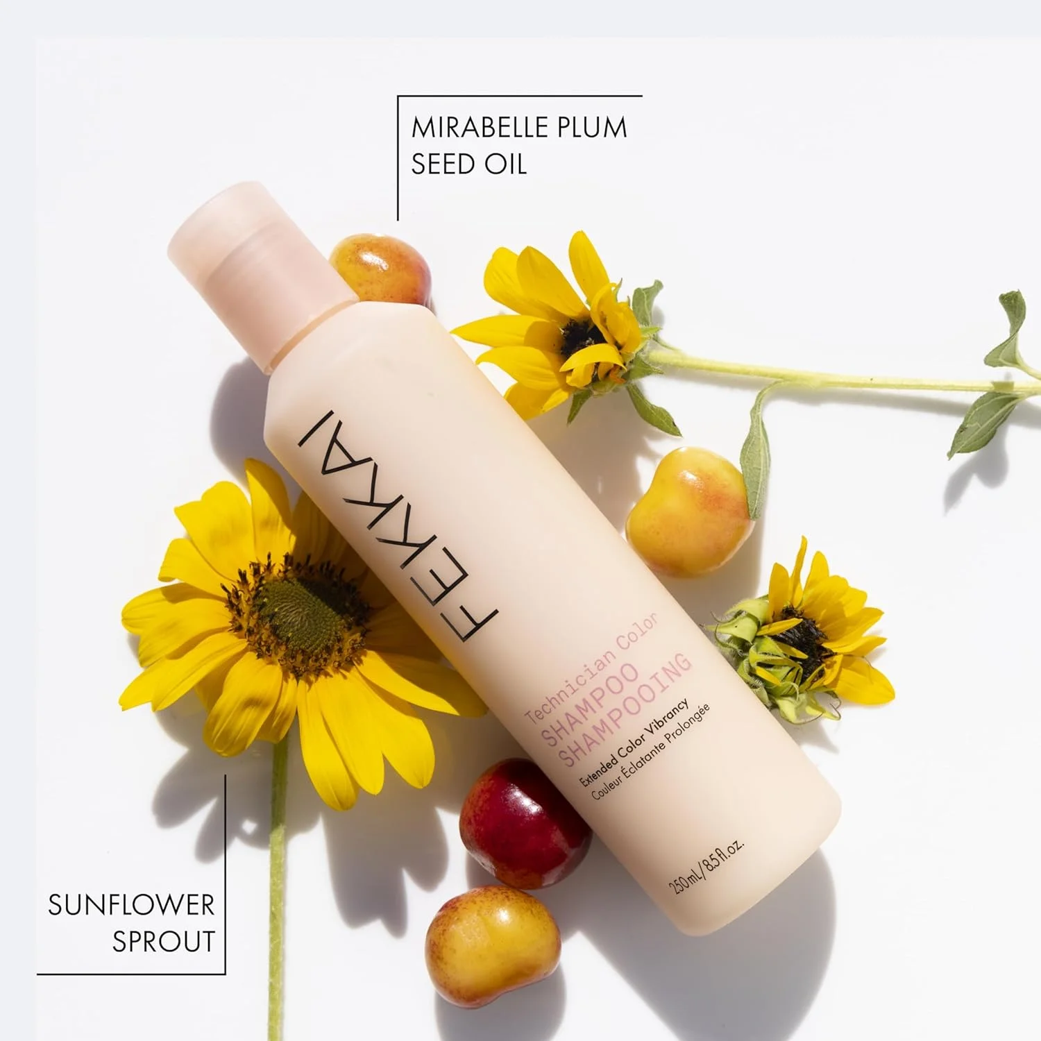 شامپو تثبیت کننده رنگ مو Fekkai Technician Color - حجم 250 میلی لیتر - افزایش شادابی موهای رنگ شده - با کیفیت سالنی، سازگار با EWG، وگان و بدون تست حیوانی