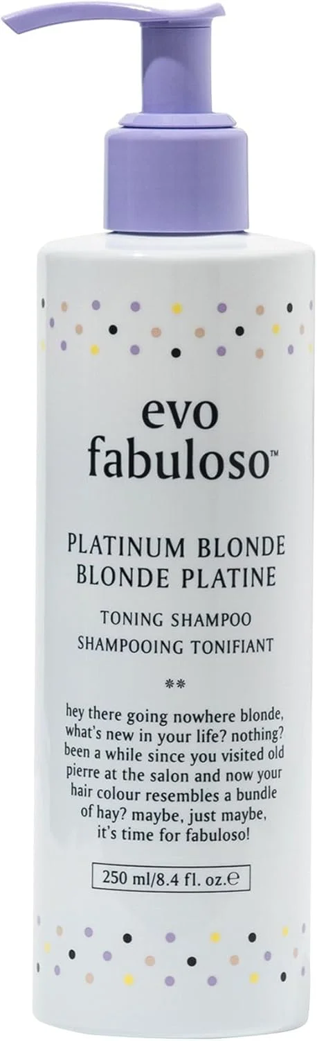 شامپو رنگساژ بلوند پلاتینی EVO Fabuloso - احیا کننده و طراوت بخش موهای رنگ شده - شامپو بنفش برای افزایش ماندگاری رنگ - مناسب موهای بلوند رنگ شده - 250 میلی لیتر شامپو رنگساژ بلوند پلاتینی EVO Fabuloso - احیا کننده و طراوت بخش موهای رنگ شده - شامپو بنفش برای افزایش ماندگاری رنگ - مناسب موهای بلوند رنگ شده - 250 میلی لیتر