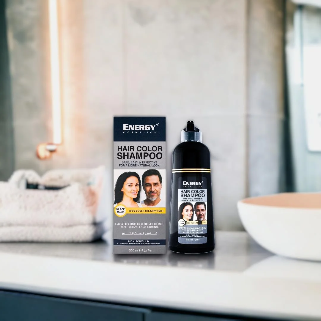 شامپو رنگ مو انرژی کازمتیکس - یک شامپو رنگ موی استثنایی، موثر و ایمن برای داشتن ظاهری طبیعی و بی نقص، مشکی، 350 میلی لیتر شامپو رنگ مو انرژی کازمتیکس - یک شامپو رنگ موی استثنایی، موثر و ایمن برای داشتن ظاهری طبیعی و بی نقص، مشکی، 350 میلی لیتر