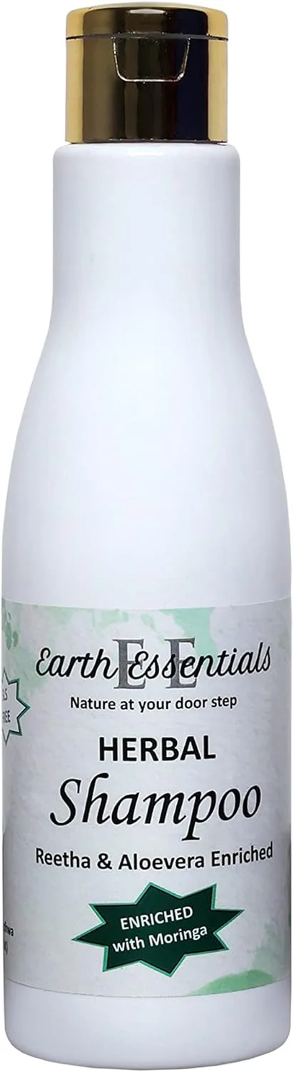 شامپو گیاهی بدون سولفات Earth Essentials با عصاره های مغذی شیکاکای، آلوئه ورا و مورینگا، پاک کننده تقویت کننده مو برای موهای سالم، قوی و درخشان، مناسب برای انواع مو - 200 میلی لیتر، بسته 1 عددی شامپو گیاهی بدون سولفات Earth Essentials با عصاره های مغذی شیکاکای، آلوئه ورا و مورینگا، پاک کننده تقویت کننده مو برای موهای سالم، قوی و درخشان، مناسب برای انواع مو - 200 میلی لیتر، بسته 1 عددی
