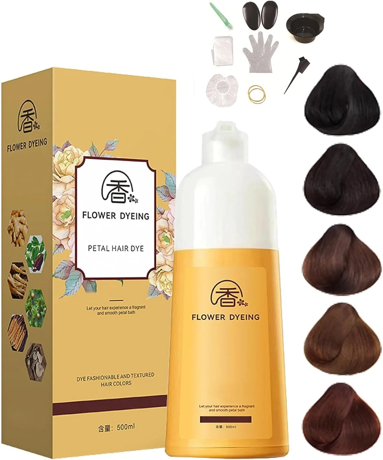 شامپو رنگ مو گل رز ژاپنی 2025، رنگ موی مغذی گیاهی، شامپو رنگ موی ماندگار و طبیعی، رنگ کننده موی شامپویی، برای پوشش موهای سفید (مشکی) شامپو رنگ مو گل رز ژاپنی 2025، رنگ موی مغذی گیاهی، شامپو رنگ موی ماندگار و طبیعی، رنگ کننده موی شامپویی، برای پوشش موهای سفید (مشکی)