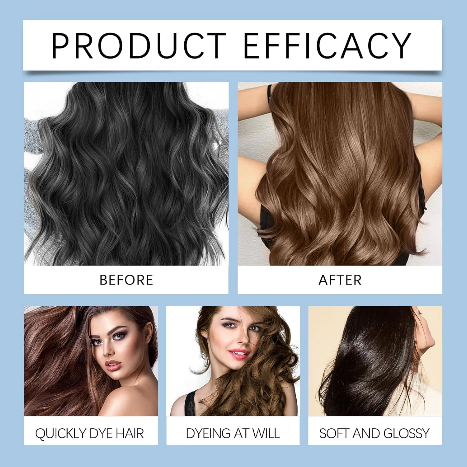 شامپو رنگ مو Qiweitang، شامپو رنگ مو پروتئین خاویار، کرم رنگ مو مغذی گیاهی، شامپو رنگ موی ماندگار 2 در 1، برای پوشش موهای سفید، فرمول گیاهی (قهوه ای) شامپو رنگ مو Qiweitang، شامپو رنگ مو پروتئین خاویار، کرم رنگ مو مغذی گیاهی، شامپو رنگ موی ماندگار 2 در 1، برای پوشش موهای سفید، فرمول گیاهی (قهوه ای)