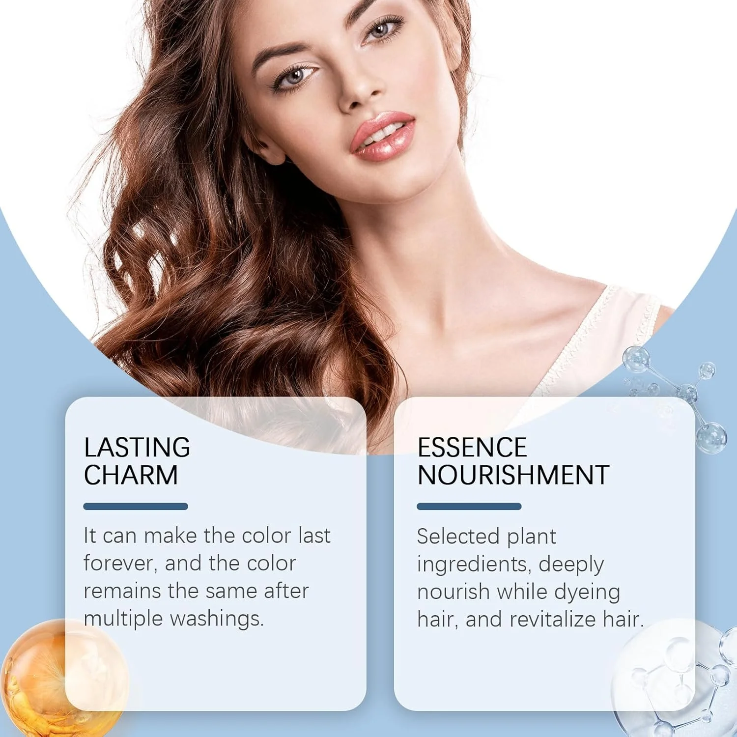 شامپو رنگ مو Qiweitang، شامپو رنگ مو پروتئین خاویار، کرم رنگ مو مغذی گیاهی، شامپو رنگ موی ماندگار 2 در 1، برای پوشش موهای سفید، فرمول گیاهی (قهوه ای) شامپو رنگ مو Qiweitang، شامپو رنگ مو پروتئین خاویار، کرم رنگ مو مغذی گیاهی، شامپو رنگ موی ماندگار 2 در 1، برای پوشش موهای سفید، فرمول گیاهی (قهوه ای)