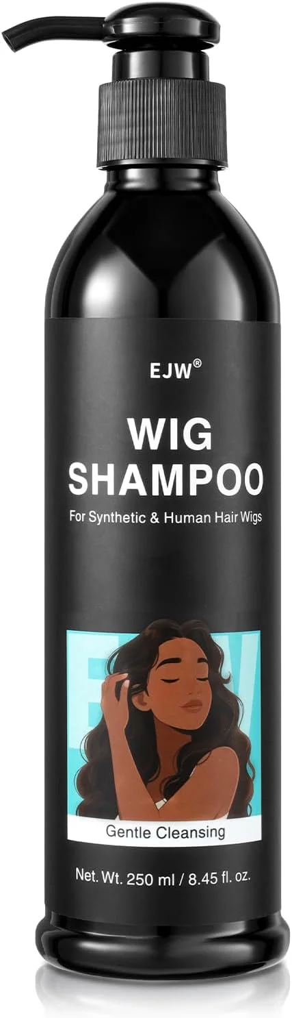 شامپو کلاه گیس EJW - فرمول اسید آمینه متعادل pH برای کلاه گیس های موی مصنوعی و طبیعی - پاک کننده عمیق بدون باقی مانده، محافظت ملایم از الیاف و ضد گره خوردگی با کراتین و روغن جوجوبا شامپو کلاه گیس EJW - فرمول اسید آمینه متعادل pH برای کلاه گیس های موی مصنوعی و طبیعی - پاک کننده عمیق بدون باقی مانده، محافظت ملایم از الیاف و ضد گره خوردگی با کراتین و روغن جوجوبا