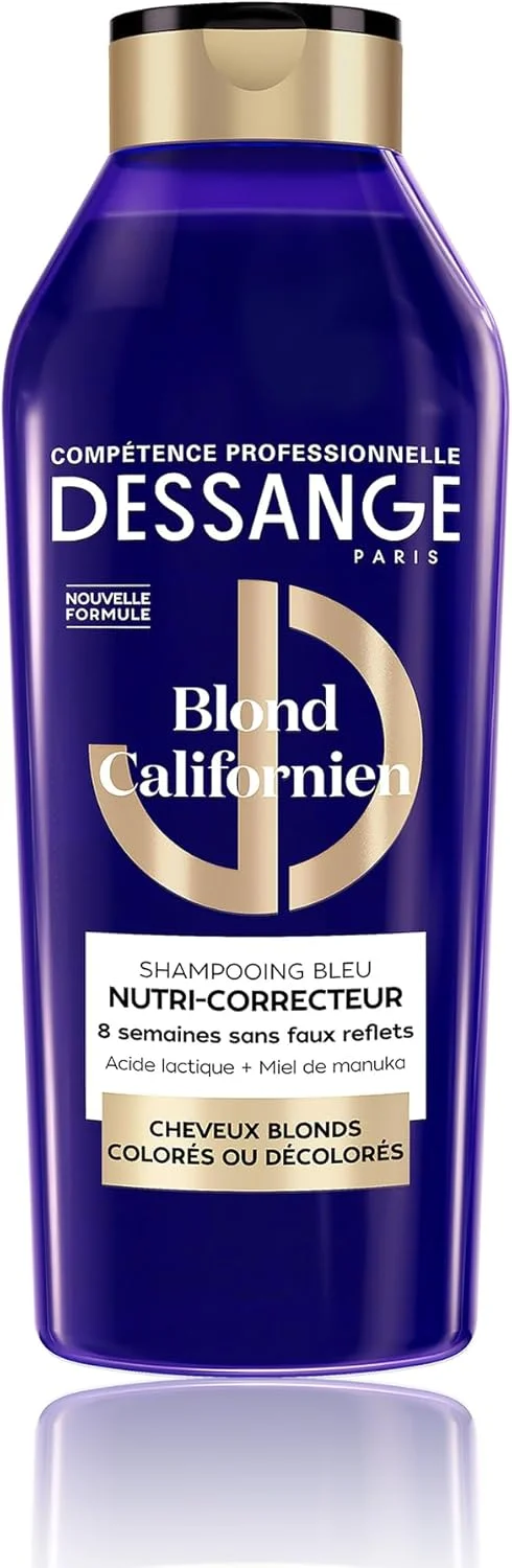 شامپو مغذی و اصلاح کننده رنگ موهای بلوند DESSANGE - اسید لاکتیک و عسل مانوکا - تغذیه کننده و خنثی کننده بازتاب های زرد - مناسب موهای بلوند، رنگ شده و دکلره شده - 280 میلی لیتر شامپو مغذی و اصلاح کننده رنگ موهای بلوند DESSANGE - اسید لاکتیک و عسل مانوکا - تغذیه کننده و خنثی کننده بازتاب های زرد - مناسب موهای بلوند، رنگ شده و دکلره شده - 280 میلی لیتر