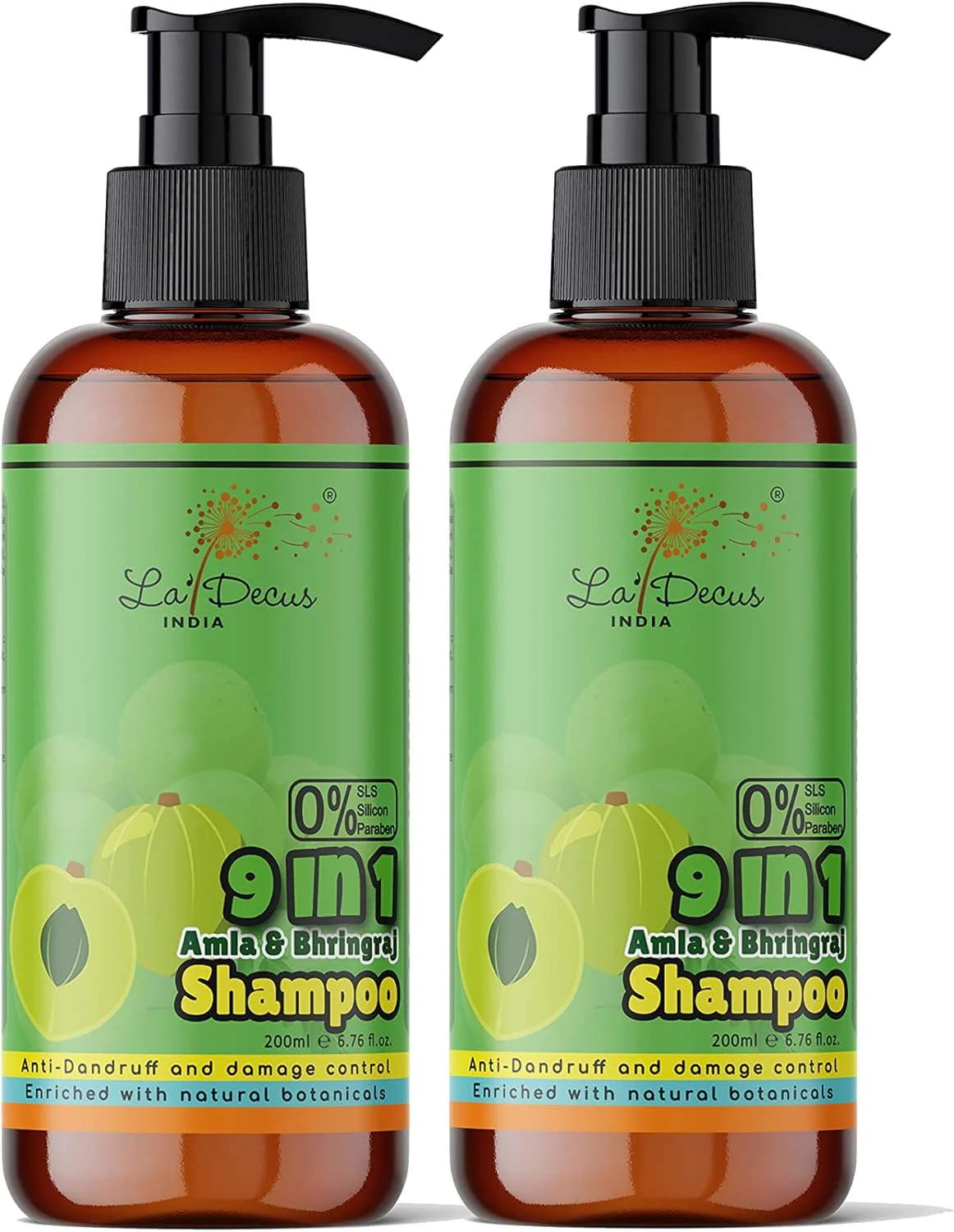 شامپو 9 در 1 La' Decus INDIA La'Decus بسته 2 عددی (200ml x 2) شامپو 9 در 1 La' Decus INDIA La'Decus بسته 2 عددی (200ml x 2)