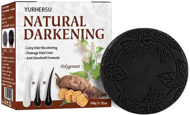 شامپو بار تیره کننده مو با فرمول صابون سیاه طبیعی، بازگرداندن موهای خاکستری به رنگ طبیعی، مرطوب کننده، ترمیم و حالت دهنده در حین افزودن حجم و درخشش، 1 عدد شامپو بار تیره کننده مو با فرمول صابون سیاه طبیعی، بازگرداندن موهای خاکستری به رنگ طبیعی، مرطوب کننده، ترمیم و حالت دهنده در حین افزودن حجم و درخشش، 1 عدد