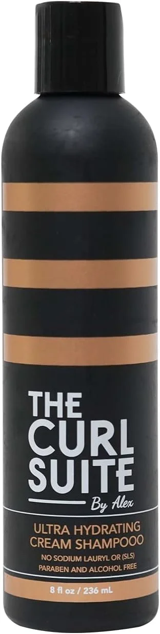 شامپو آبرسان مو فرفری The Curl Suite غنی شده با عصاره ها و پروتئین های ویژه، شامپو آبرسان بدون سولفات، ضد وز و آبرسان، شامپو ایمن برای موهای خشک و کدر (236 میلی لیتر)