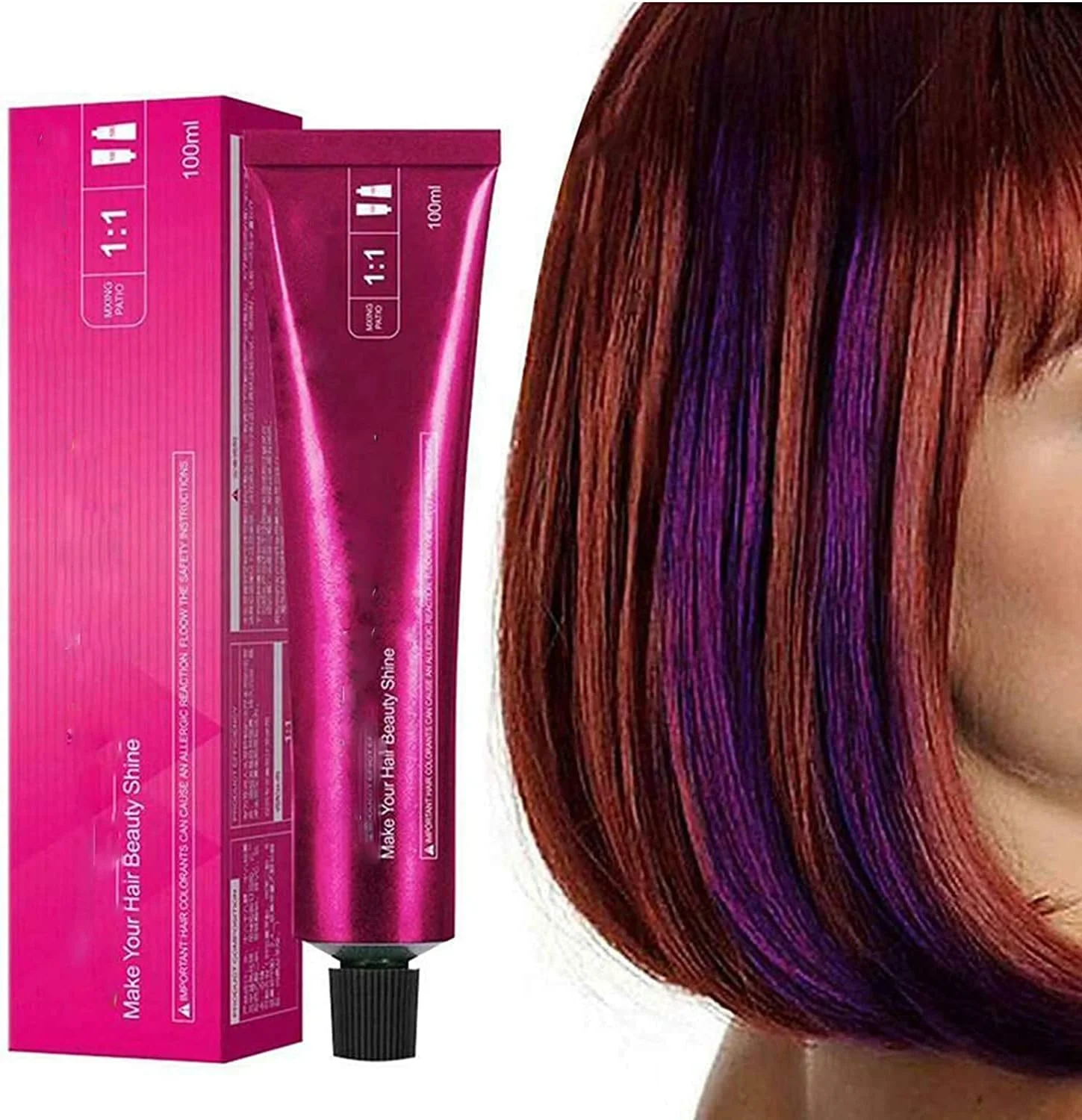 شامپو رنگ مو ملایم و ایمن، رنگ کردن موی ماندگار بدون نیاز به دکلره، به آسانی محو نمی شود، 9 رنگ (زرد) شامپو رنگ مو ملایم و ایمن، رنگ کردن موی ماندگار بدون نیاز به دکلره، به آسانی محو نمی شود، 9 رنگ (زرد)