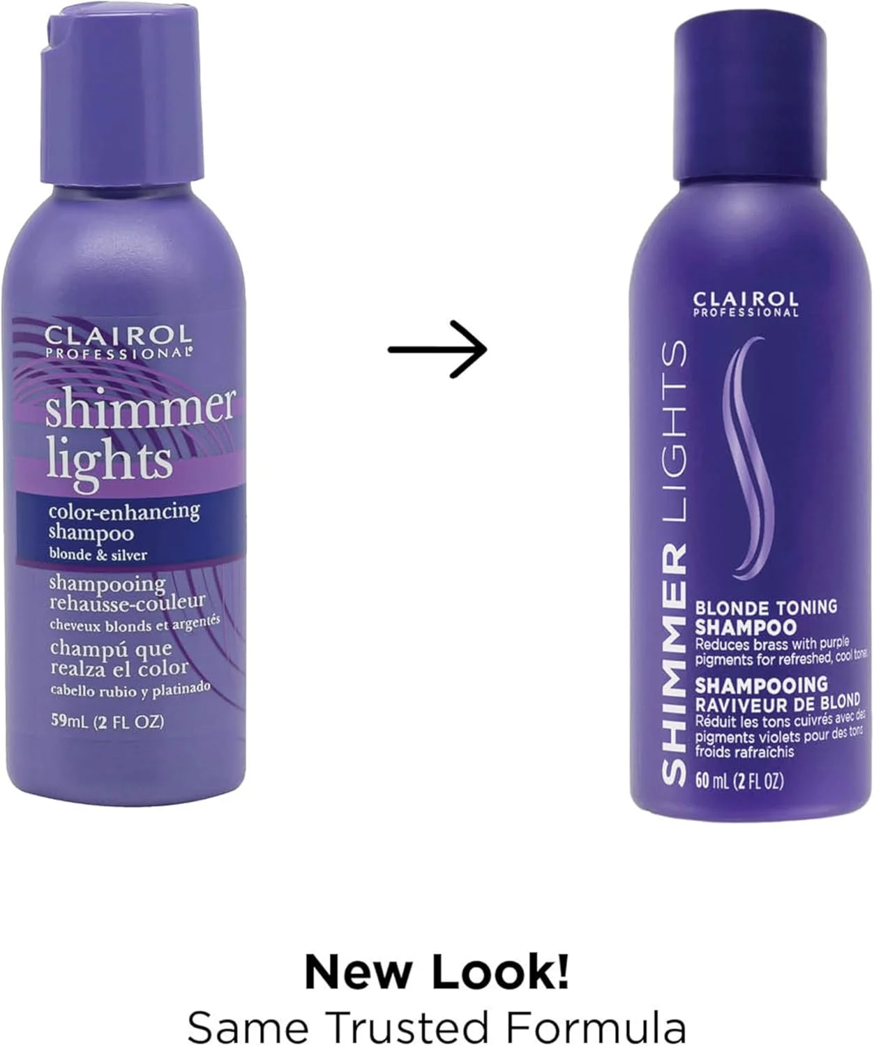شامپو بنفش کلایرو Shimmer Lights Professional، 2 اونس مایع، خنثی کننده رنگ های زرد و نارنجی برای موهای بلوند، نقره ای، خاکستری و هایلایت شده (بسته بندی ممکن است متفاوت باشد) شامپو بنفش کلایرو Shimmer Lights Professional، 2 اونس مایع، خنثی کننده رنگ های زرد و نارنجی برای موهای بلوند، نقره ای، خاکستری و هایلایت شده (بسته بندی ممکن است متفاوت باشد)
