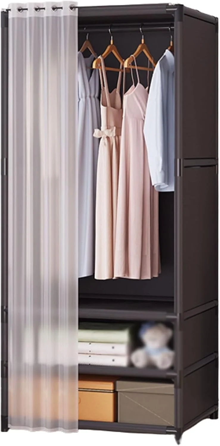 کمد لباس قابل حمل، کمد لباس با پارچه توری، کمد لباس برای آویزان کردن لباس، کمد نگهداری لباس برای منزل، مونتاژ آسان