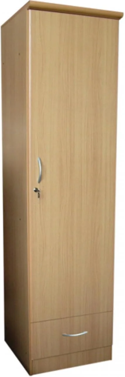 کمد لباس چوبی یک درب MAF مدل MAF-611 با قفل و کلید کشو