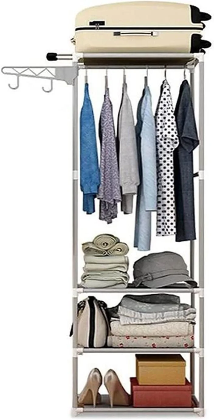 کمد لباس ZKSKOX، کمد لباس قابل مونتاژ و جداسازی، چوب لباسی، مبلمان اتاق خواب، چوب لباسی فلزی ساده، چوب لباسی ایستاده، قفسه ذخیره سازی کمد لباس ZKSKOX، کمد لباس قابل مونتاژ و جداسازی، چوب لباسی، مبلمان اتاق خواب، چوب لباسی فلزی ساده، چوب لباسی ایستاده، قفسه ذخیره سازی