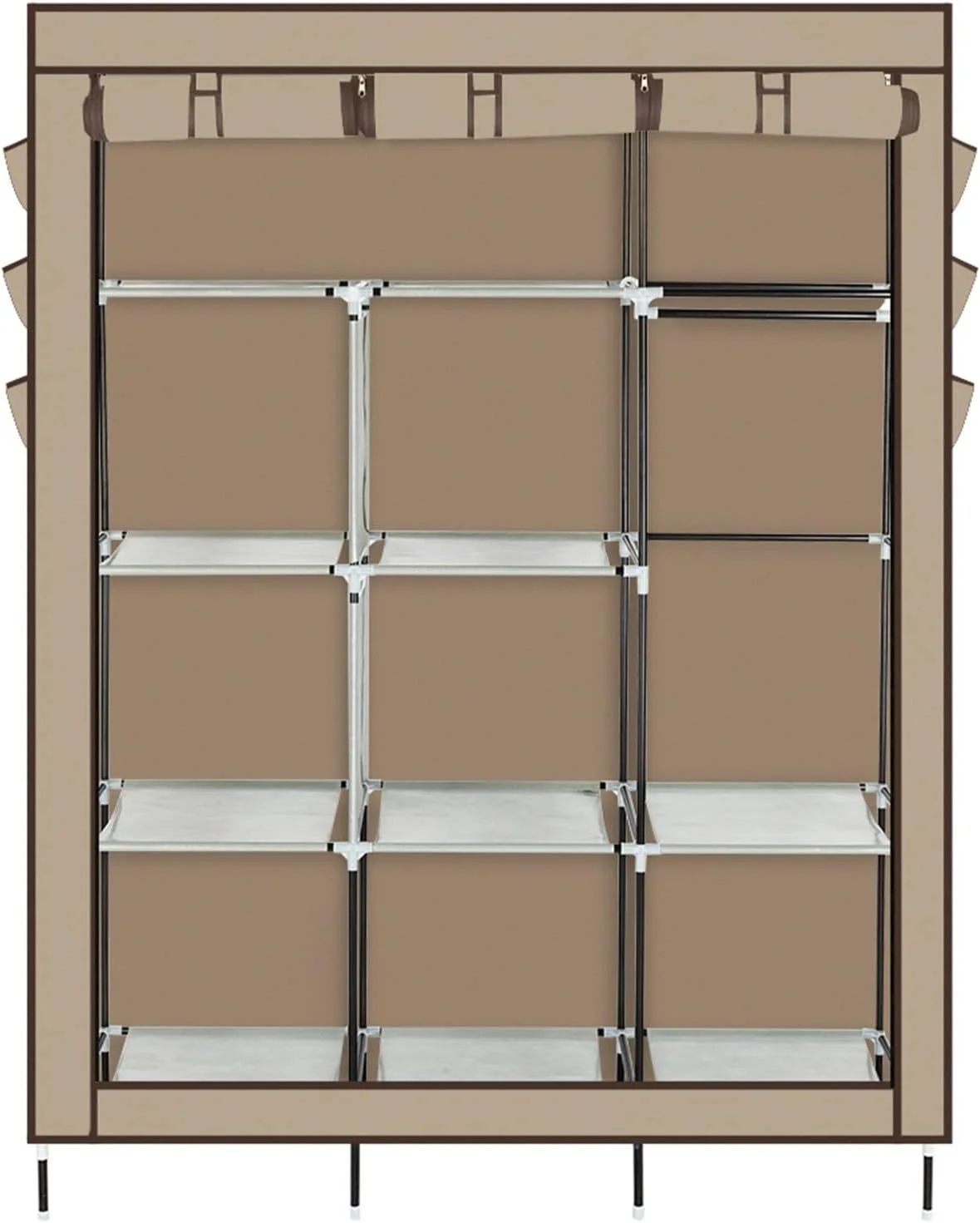 کمد لباس ZKSKOX، کابینت نگهداری لباس اتاق خواب، کمد لباس غیر بافته، ضد گرد و غبار و ضد آب، مبلمان منزل، قفسه چند منظوره قابل حمل کمد لباس ZKSKOX، کابینت نگهداری لباس اتاق خواب، کمد لباس غیر بافته، ضد گرد و غبار و ضد آب، مبلمان منزل، قفسه چند منظوره قابل حمل