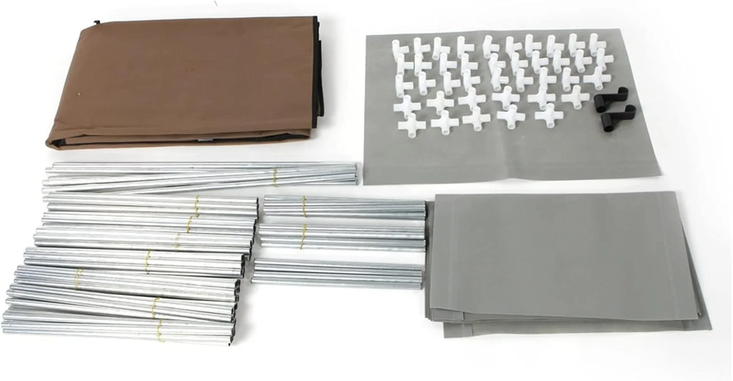 کمد لباس ZKSKOX، کمد لباس اتاق خواب، کمد قهوه ای، کابینت نگهداری لباس، کمد غیر بافته ضد گرد و غبار، مبلمان منزل، قفسه چند منظوره