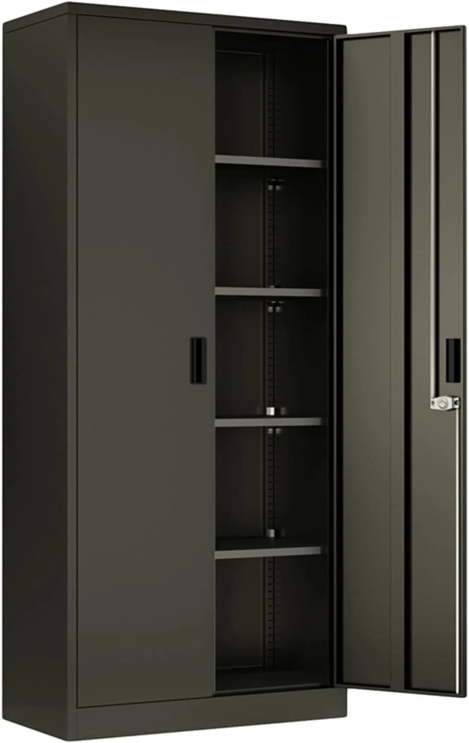 کمد لباس ZKSKOX، کمد فلزی با درب قفلدار مناسب منزل و اداره، دارای قفسه و چند لایه کمد لباس ZKSKOX، کمد فلزی با درب قفلدار مناسب منزل و اداره، دارای قفسه و چند لایه