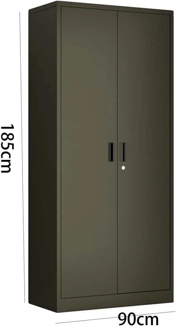 کمد لباس ZKSKOX، کمد فلزی با درب قفل‌دار مناسب منزل و اداره، دارای قفسه و چند لایه