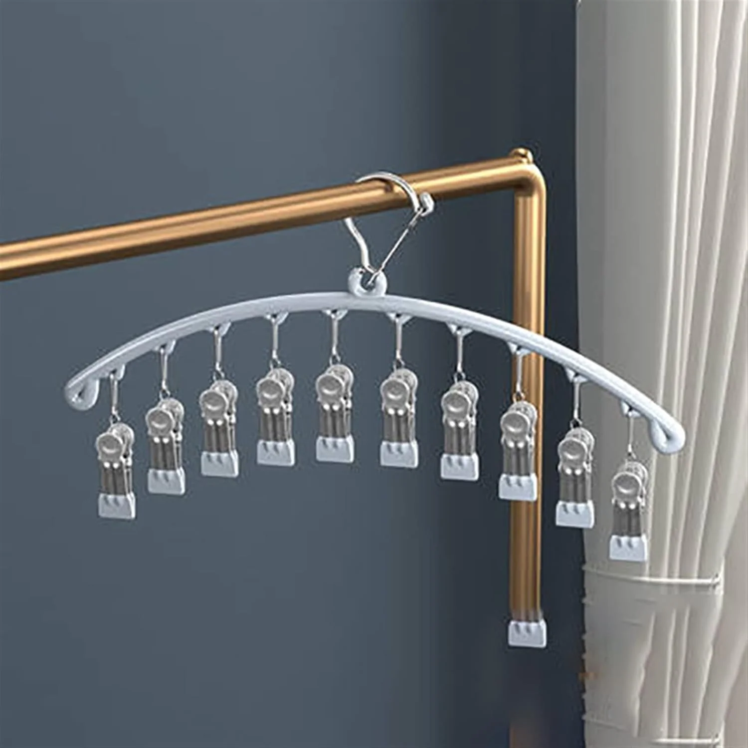 کمد لباس ZKSKOX با طراحی قلاب فلزی صرفه جویی در فضا، مناسب راهرو، آویز مدرن، قفسه کفش، تاشو، مناسب اتاق خواب و مبلمان منزل کمد لباس ZKSKOX با طراحی قلاب فلزی صرفه جویی در فضا، مناسب راهرو، آویز مدرن، قفسه کفش، تاشو، مناسب اتاق خواب و مبلمان منزل