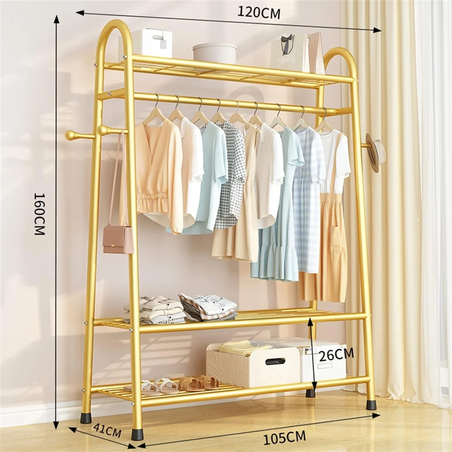 کمد لباس ZKSKOX با طراحی قلاب فلزی صرفه جویی در فضا، مناسب راهرو، آویز مدرن، قفسه کفش، تاشو، مناسب اتاق خواب و مبلمان منزل کمد لباس ZKSKOX با طراحی قلاب فلزی صرفه جویی در فضا، مناسب راهرو، آویز مدرن، قفسه کفش، تاشو، مناسب اتاق خواب و مبلمان منزل