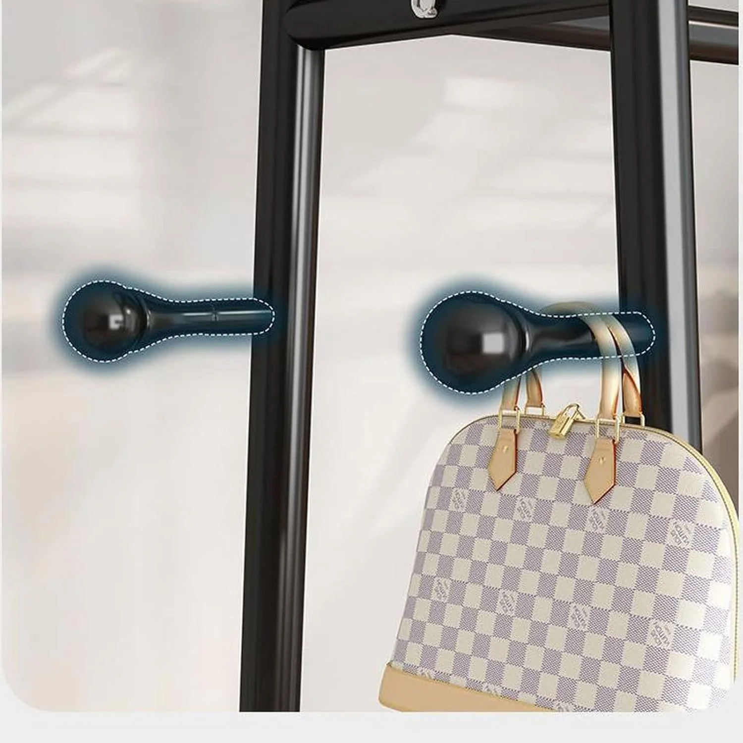 کمد لباس ZKSKOX با طراحی قلاب فلزی صرفه جویی در فضا، مناسب راهرو، آویز مدرن، قفسه کفش، تاشو، مناسب اتاق خواب و مبلمان منزل کمد لباس ZKSKOX با طراحی قلاب فلزی صرفه جویی در فضا، مناسب راهرو، آویز مدرن، قفسه کفش، تاشو، مناسب اتاق خواب و مبلمان منزل